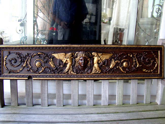 A carved pine panel with gilt highlights in the Italianate style circa 1800 — image 3